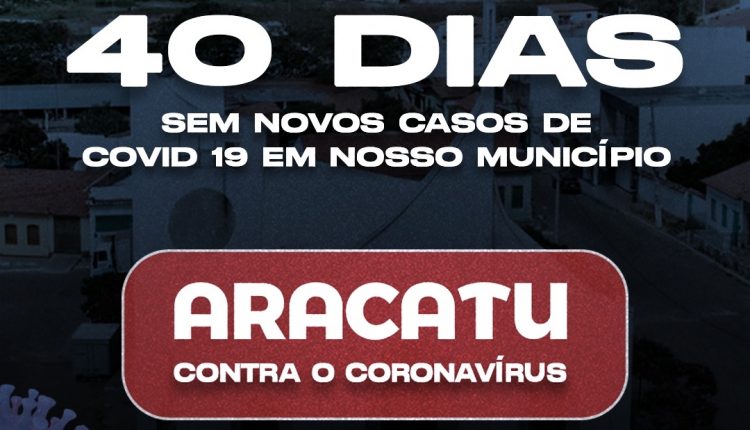 ARACATU COMPLETA 40 DIAS SEM REGISTRAR CASOS ATIVOS DE COVID-19